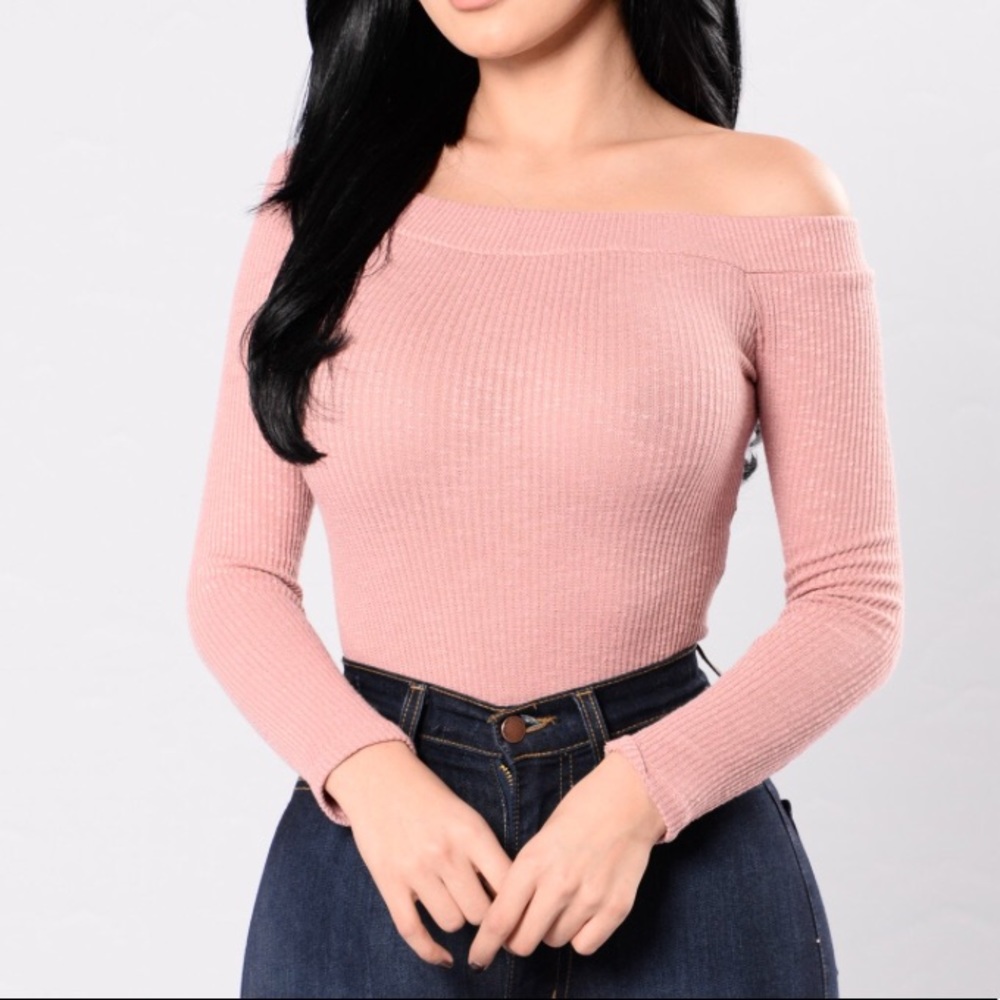 Ribbed Of The Shoulder Top